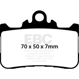 EBC FA-HH Sindered stabdžių trinkelės FA759HH HONDA CB 500R 21-22
