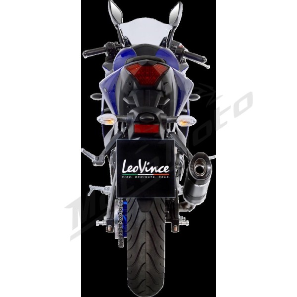 LEOVINCE "LV Pro" nerūdijančiojo plieno duslintuvas YAMAHA MT-03 18-24/YZF R-3 18-24