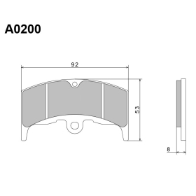 NISSIN A0200 Brake Pads