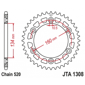 Rear sprocket ALU JTA1308