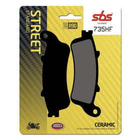 SBS HF Street 735HF Ceramic Organic Brake Pads Honda / Kawasaki 650-1800cc 97-19