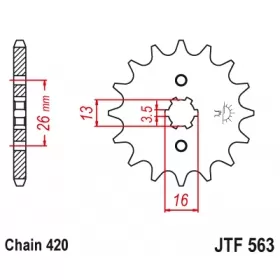 Front sprocket JTF563