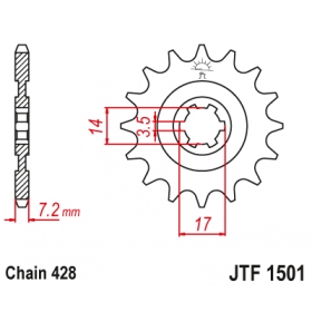 Front sprocket JTF1501