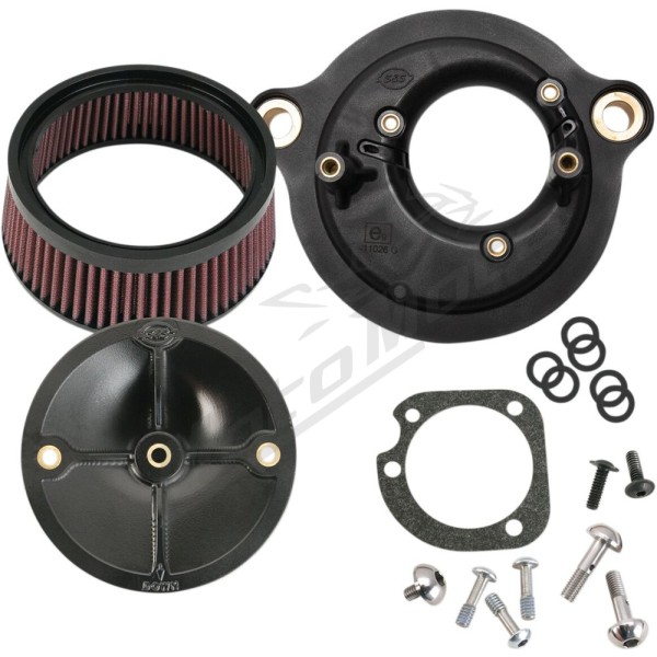 S&S CYCLE Stealth Two Air Cleaner Kit Harley Davidson FLDE / FLFB / FLFBS / FLHC 1750-1868cc 18-24