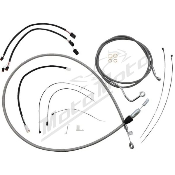 MAGNUM SHIELDING XR Trosų / lynų / elektros laidų prailginimo kompl. chromuotas 30.5/35.5cm Harley Davidson FLTRK / FLTRKSE / FLTRX / FLTRXST / FLTRXSTSE 1750/1977 21-24