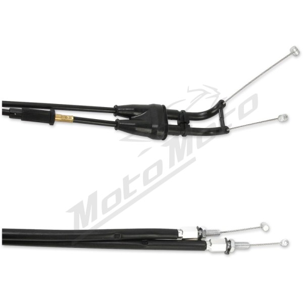 MOOSE OFFROAD Black Vinyl Throttle Cable Kawasaki KLX / KX 250-450cc 06-19