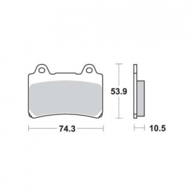 BRAKE PADS FERODO FDB449P / MCB559 STANDARD PLATINUM