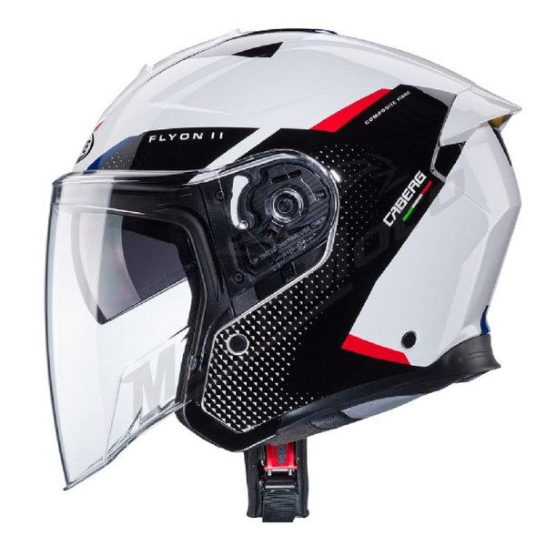 Open Jet Helmet Caberg Flyon II Boss white/black/red/blue