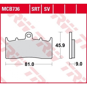 BRAKE PADS TRW MCB736 STANDARD