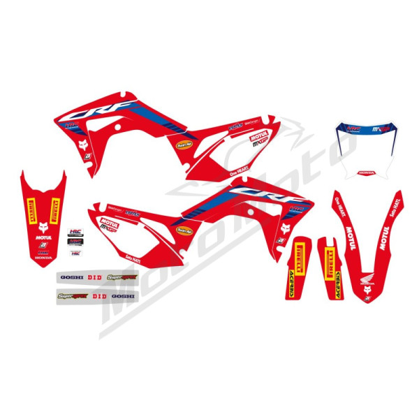 BLACKBIRD RACING Graphics kit with seat cover Honda CRF 250-450cc 17-24