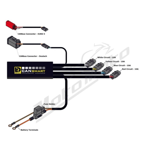 DENALI CANsmart™ Controller GEN II V-Twin Harley Davidson FLD / FLFBS / FLHR / FLHX / FLSTF / FXDL 883-1923cc 11-25
