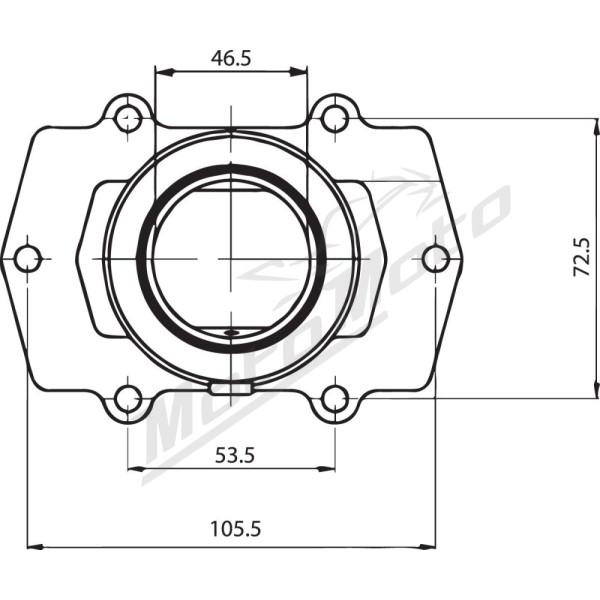 KIMPEX Carburetor Mounting Flange Arctic Cat F5 500 03-06
