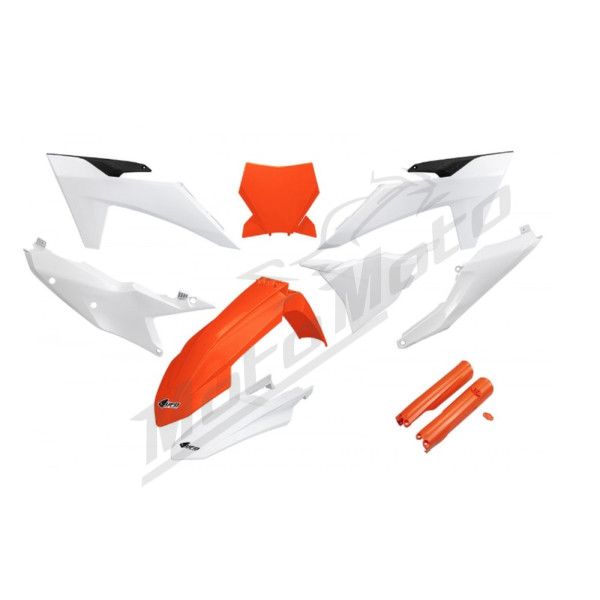 UFO Plastikų kompl. su šakių apsaugomis KTM SX / SX-F 125-450 23-24