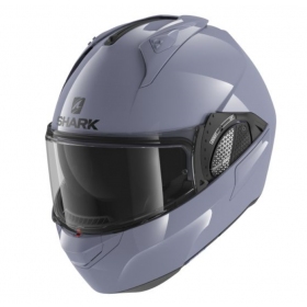 Shark Evo-GT Blank Grey flip-up helmet