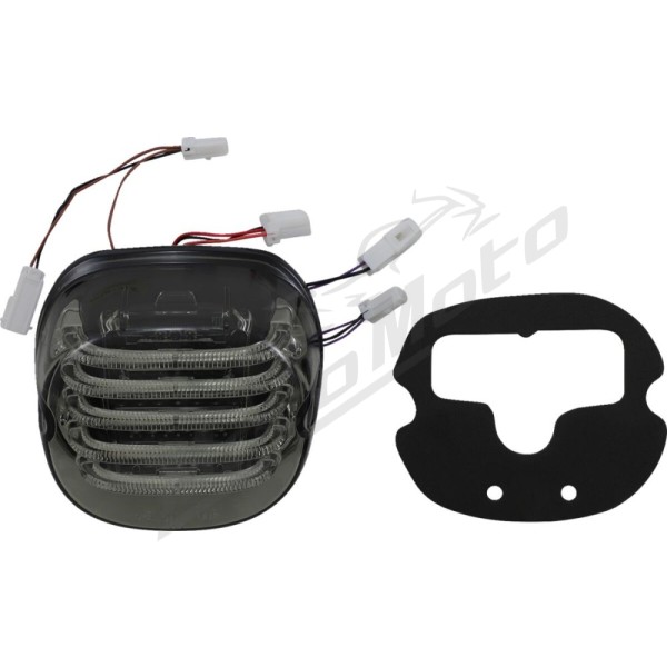 CUSTOM DYNAMICS ProBEAM® Integrated Low Profile LED Taillights with Auxiliary Turn Signals Harley Davidson FLD / FLH 1450-1977cc 99-24