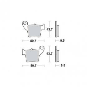 BRAKE PADS FERODO FDB2139SG / MCB730 OFFROAD