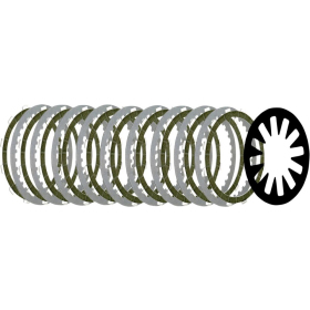 BELT DRIVES LTD. High-Performance Clutch Kit with Extra Plate Harley Davidson FLD / FLHR 1340-1800cc 98-17