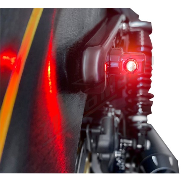 HEINZ BIKES NANO Winglet 3 in 1 Rear Turn light Harley Davidson FLD / FLHR / FXD / FXDL / XG / XL / XR 500/1977 93-24