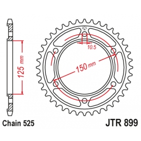 Rear sprocket JTR899