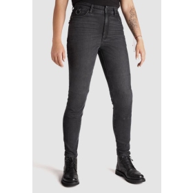 PANDO MOTO Kaya Slim Grey Women Motorcycle Jeans Skinny-Fit Armalith®