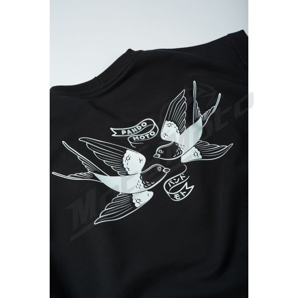 PANDO MOTO LUKE TOKYO BLACK Oversized T-Shirt Unisex
