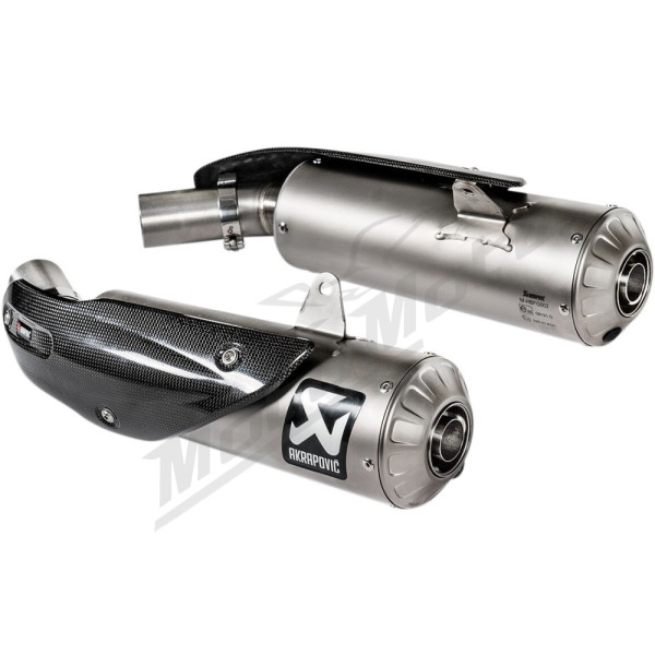 AKRAPOVIC Slip-On Line Mufflers Titanium Ducati Scrambler 1100 18-24