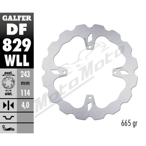 GALFER Wave® Rear Brake Rotor TM Racing EN / MX / SMM / SMR / SMX 85-660cc 01-21