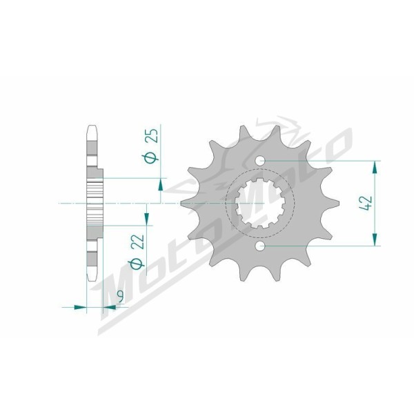 AFAM Chain Kit 520XMR3 14/48 Standard ​​​​​​​KAWASAKI NINJA ZX-4R / ZX-4RR 400cc 23-25