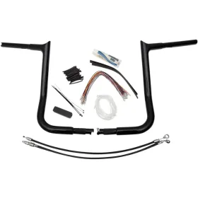 FAT BAGGERS INC. PointedTop Handlebar Kit Black 91.5x35.5cm Harley Davidson FLHTC / FLHTCUSE / FLHTK / FLHX 1584-1800 08-13 