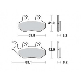 Brake pads POLINI FT4063 / MCB684 Sintered