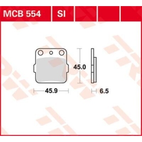 TRW SI Series Sindered Off-Road Brake Pads Honda / Husqvarna / Suzuki / Kawasaki / Yamaha 80-610cc 82-18