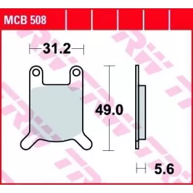 BRAKE PADS TRW MCB508 STANDARD