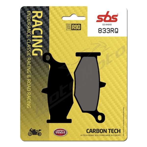 SBS 833RQ RQ Road Racing Carbon Tech Brake Pad Suzuki DL / GSR / GSX / GSX-R 600-1300cc 06-25