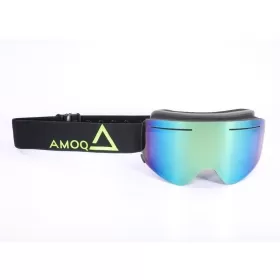 AMOQ Vision Snow Motocross / Snow Goggles Black / HiVis (Gold Mirror)