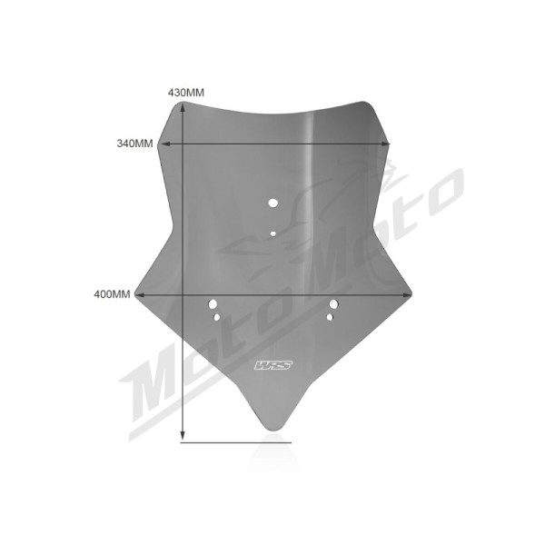 WRS Windscreen Sport Dark Smoke Moto Morini X-Cape 650 ABS 23-24