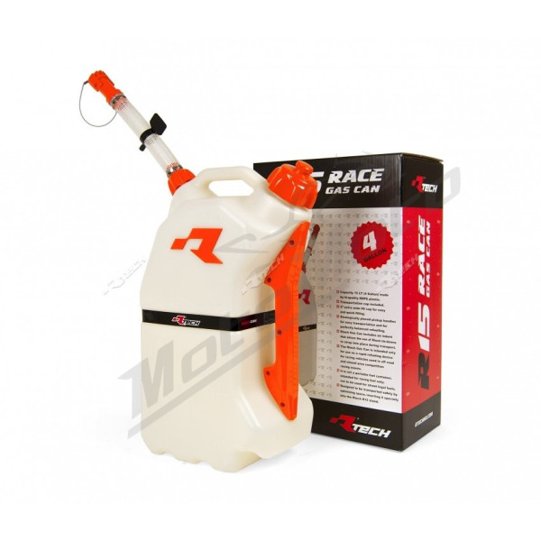 Racetech motorcycle rapid refueling canister 15l color red