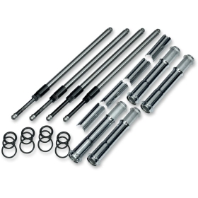 S&S CYCLE Quickee Pushrod Kit with Chrome Covers Harley Davidson FLDE / FLFB / FLFBS 1750-1977cc 17-25