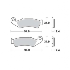 BRAKE PADS FERODO FDB495P / MCB574 STANDARD PLATINUM