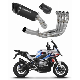 BMW M1000XR 2020-2026 Dominator Full Exhaust System Collector Silencer HP6 BLACK + dB killer