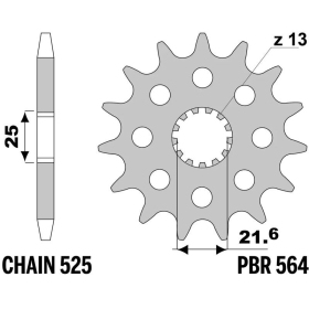 JT/PBR Chain kit reinforced 525Z3 17/42 Suzuki DL V-storm ABS 1000 14-19