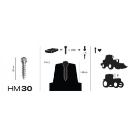 MaxiGrip Studs 150pcs. 30mm Inc installation tool