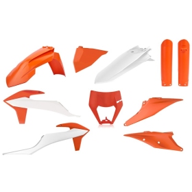 Polisport plastikų komplektas KTM EXC, EXC-F 150/500cc (2020-2023) Oranžinė / Balta