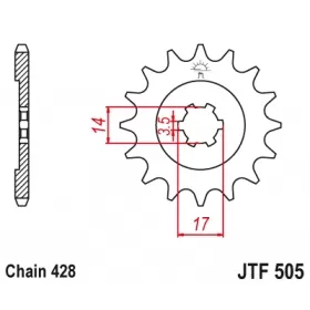 Front sprocket JTF505