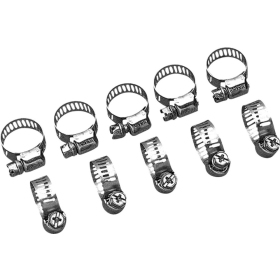 DRAG SPECIALTIES Stainless Steel Mini-Clamps 9,53 mm