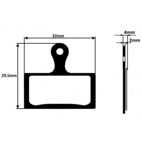 BICYCLE DISC BRAKE PADS 2PCS