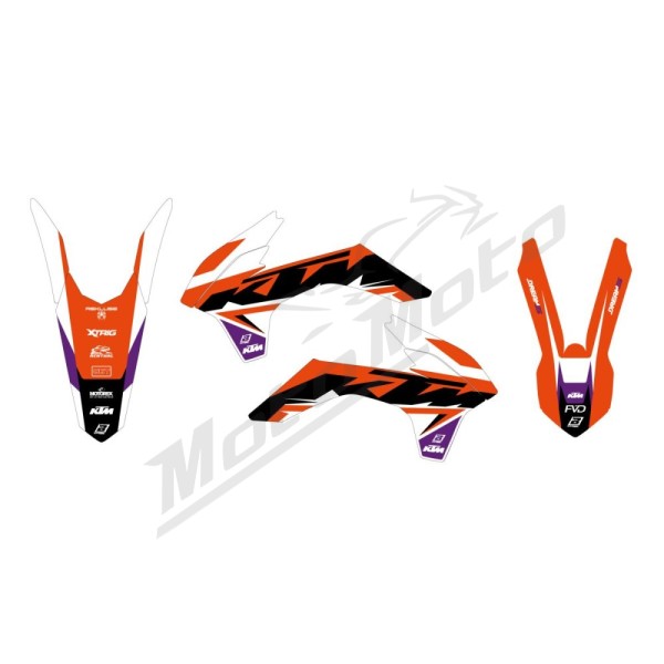 BLACKBIRD RACING Dream 5 grafikų komplektas KTM EXC / EXC-F / SX / SX-F 125-500cc 13-16
