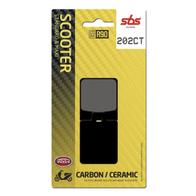 SBS CT Scooter Carbon Tech Organic Brake Pads Gilera / Peugeot / Piagio / SYM / Vespa 50-400cc 95-19