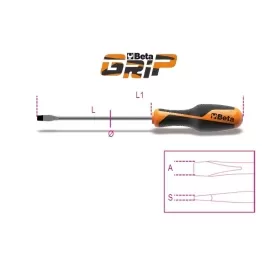 BETA Slotted Head Screwdriver 2,5x75mm