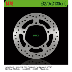 NG BRAKES Rear Fixed Brake Disc 270mm Kawasaki VN 900cc 06-17