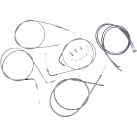 BARON Stainless Handlebar Cable/Line Kit YAMAHA XVS 1100cc 99-11